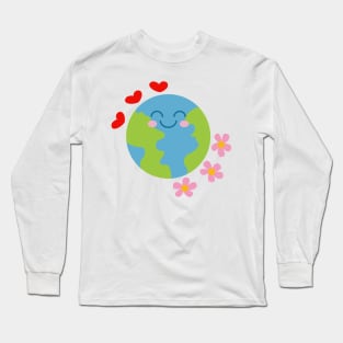 Adorable earth Long Sleeve T-Shirt